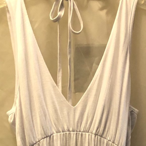 Long Backless Jersy Maxi Dress - Picture 3 of 5